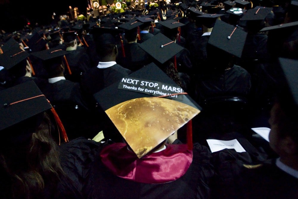 Mars Graduation Cap